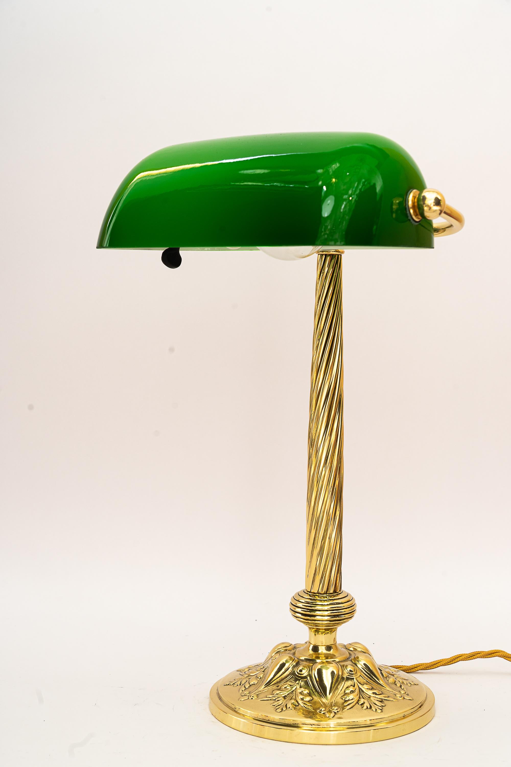 Austrian Adjustable Banker lamp around 1920s For Sale