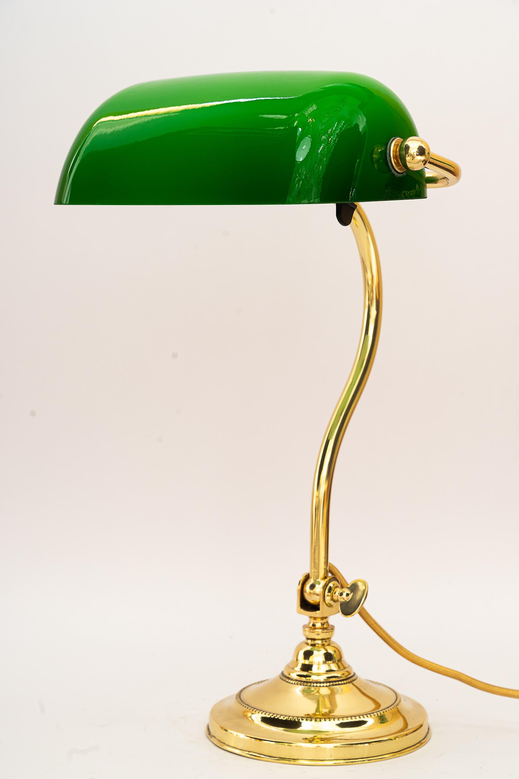 Lacquered Adjustable Banker lamp around 1920s