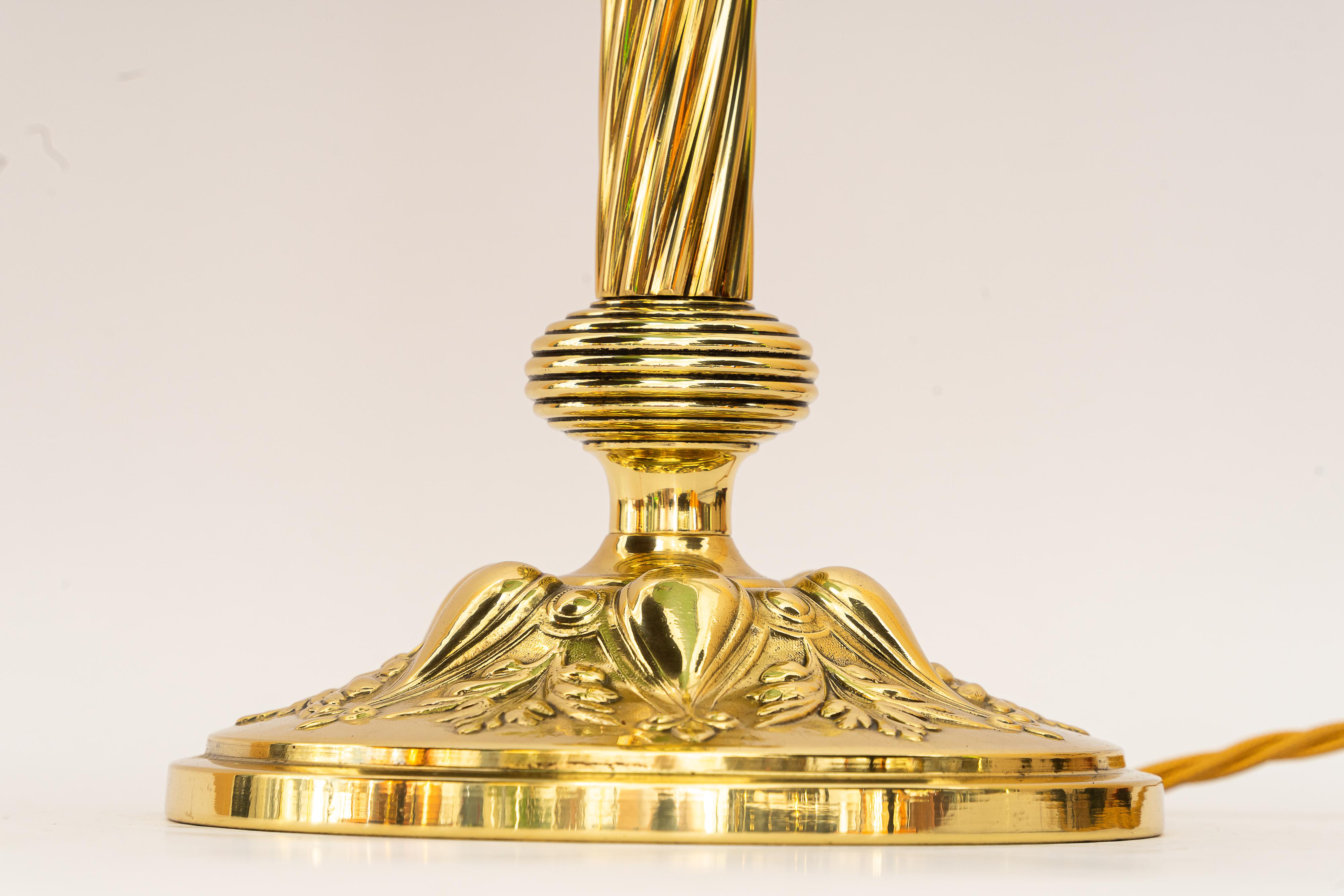 Brass Adjustable Banker lamp around 1920s For Sale