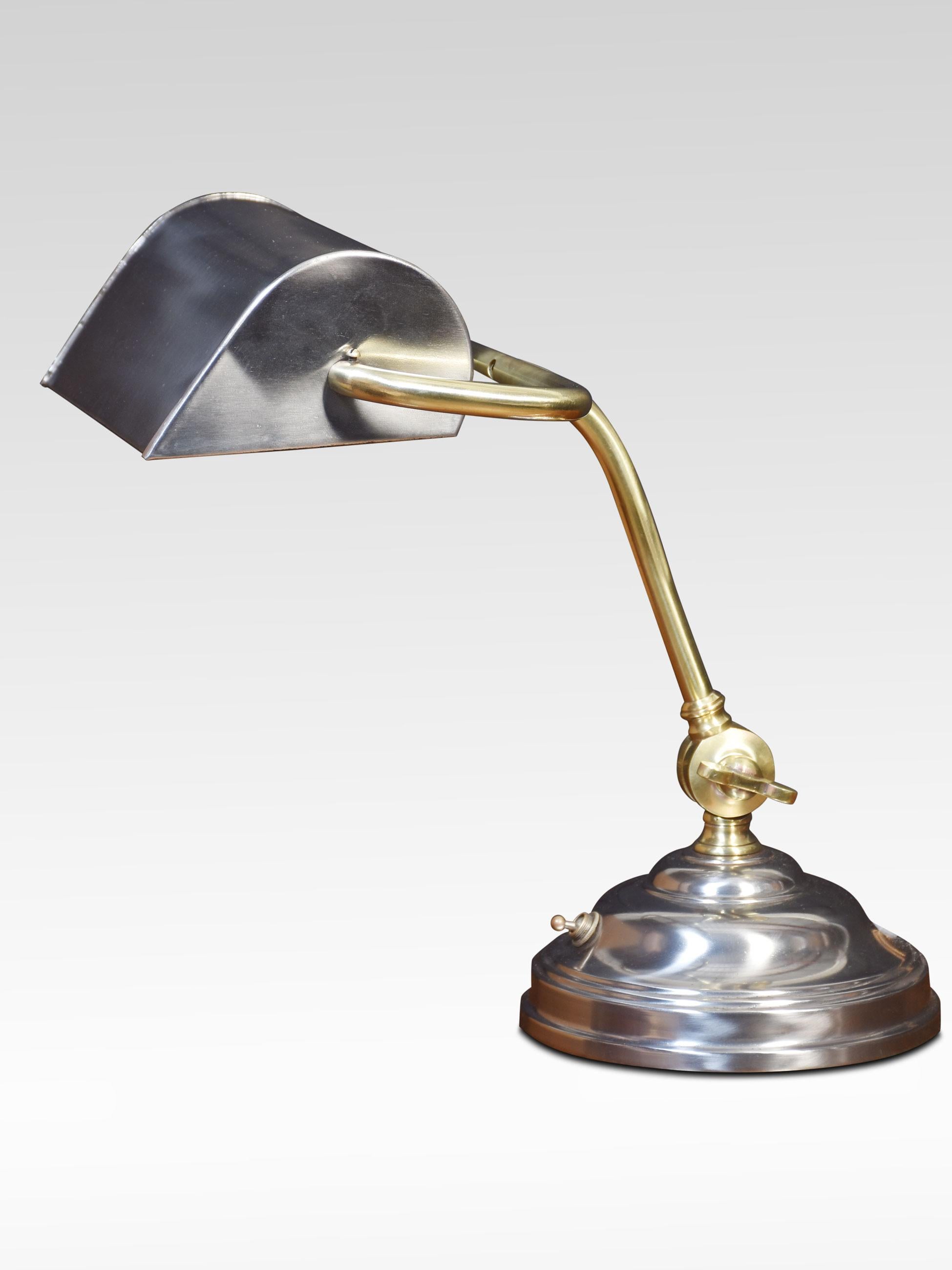 Adjustable Bankers Desk Lamp For Sale 1