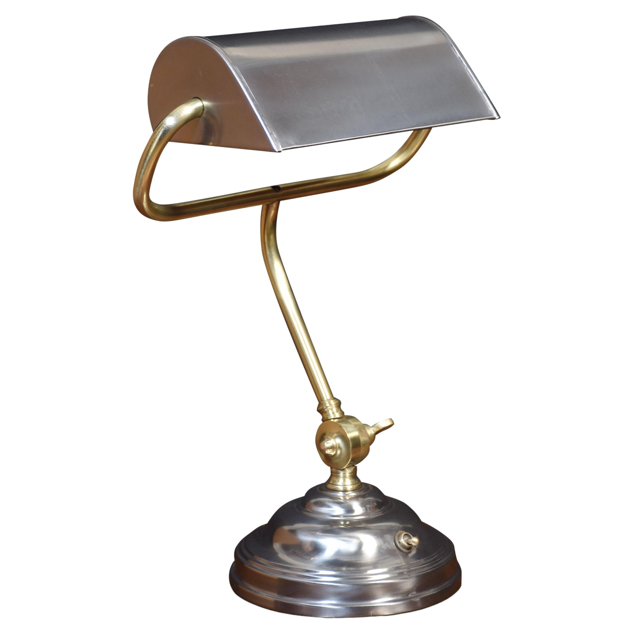 Adjustable Bankers Desk Lamp For Sale