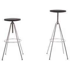 Adjustable Bar Stools 1990s Spain Knoll Style