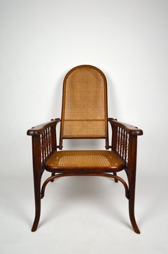 Adjustable Bentwood Armchair / Chaise Longue, Fischel, circa 1910
