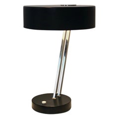Adjustable Black and Chrome Table Lamp by Kaiser Idell, Germany, 1960s