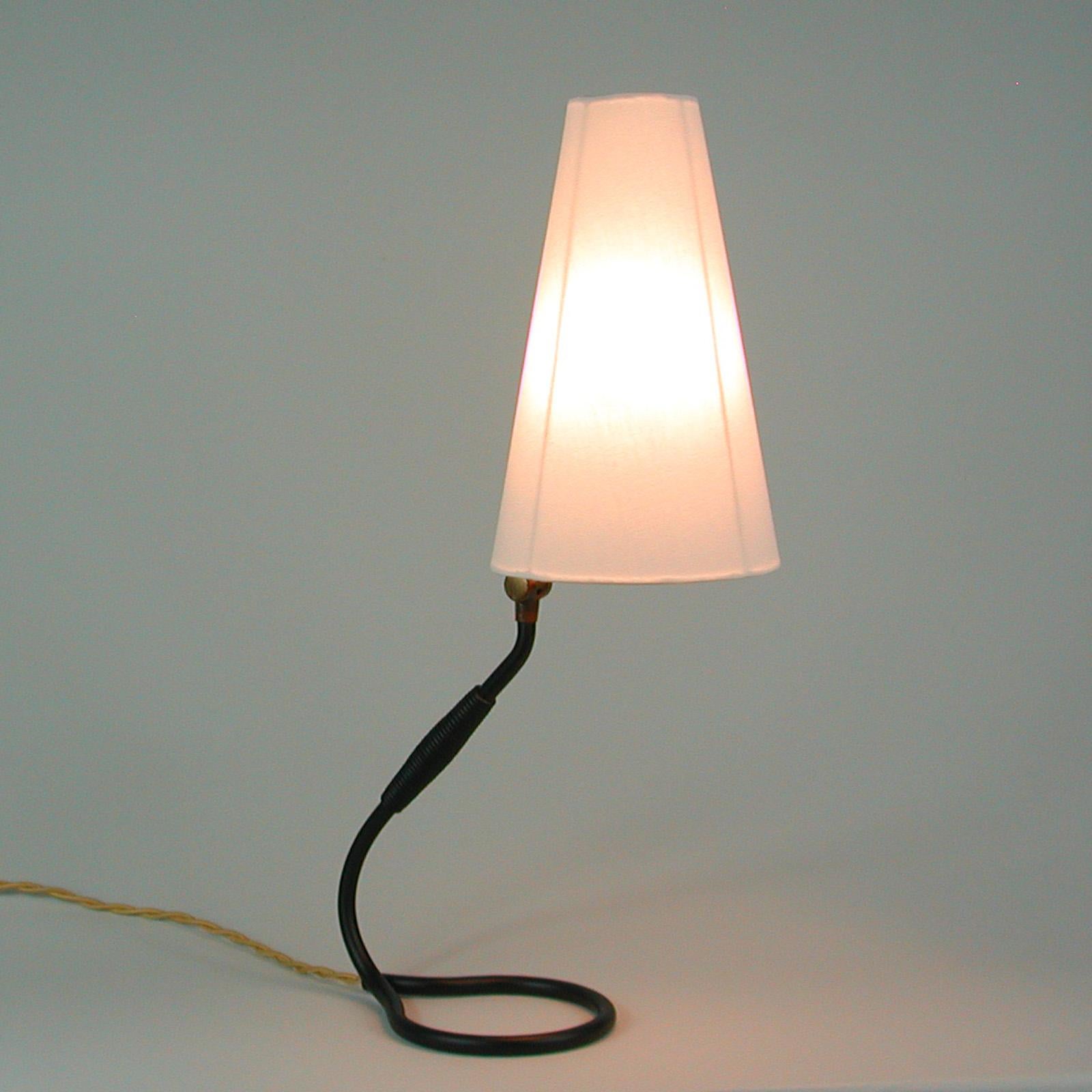Adjustable Black Brass and Bakelite Wall or Table Lamp 306 by Kaare Klint, 1950s For Sale 8