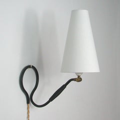 Adjustable Black Brass and Bakelite Wall or Table Lamp 306 by Kaare Klint, 1950s