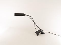 Adjustable Black Metal Table Lamp from Italy, 1970s