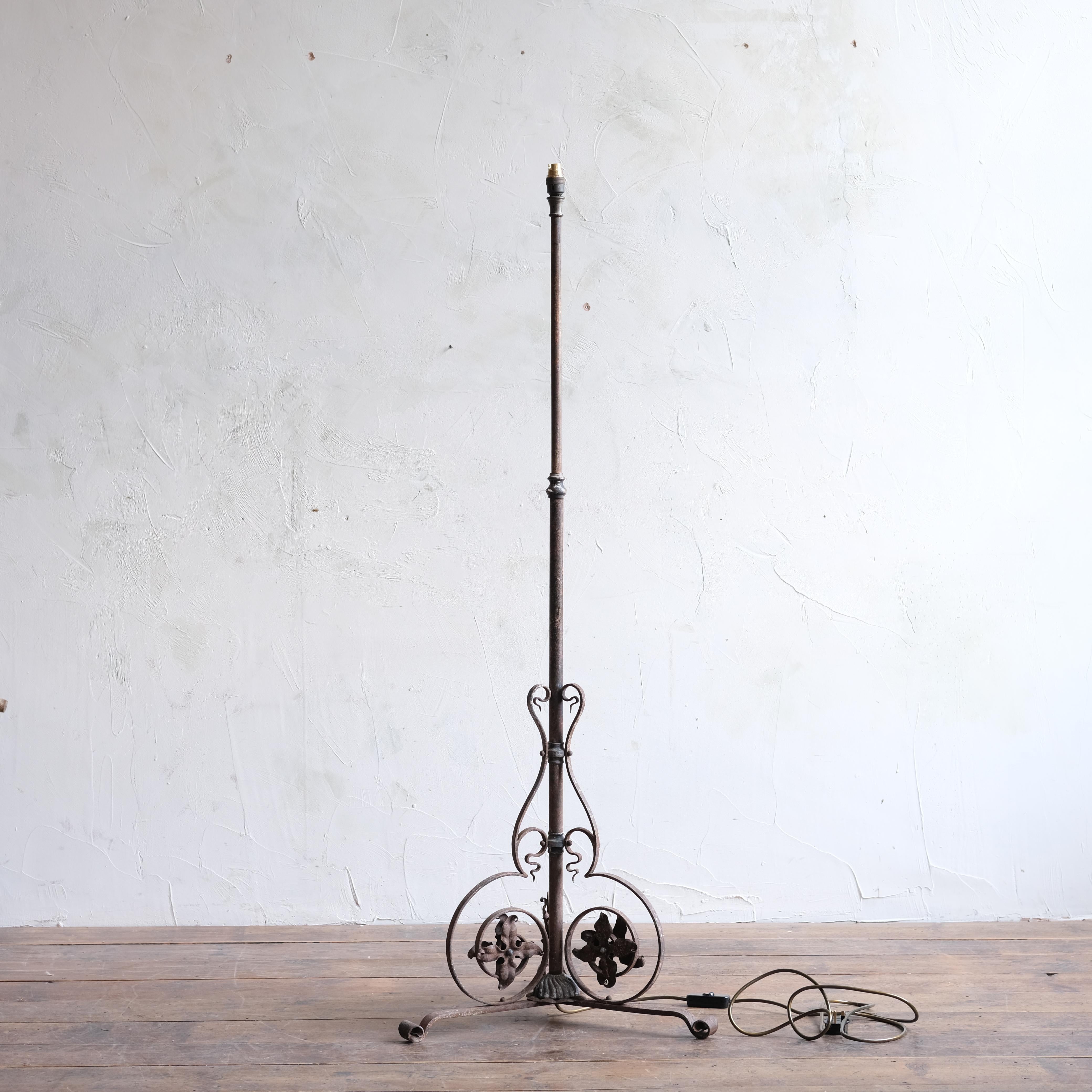 Adjustable Blacksmith Made Floor Lamp For Sale 4