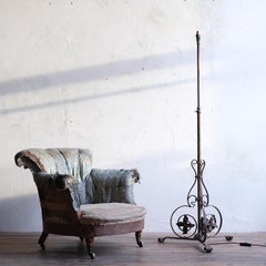 Adjustable Blacksmith Made Floor Lamp