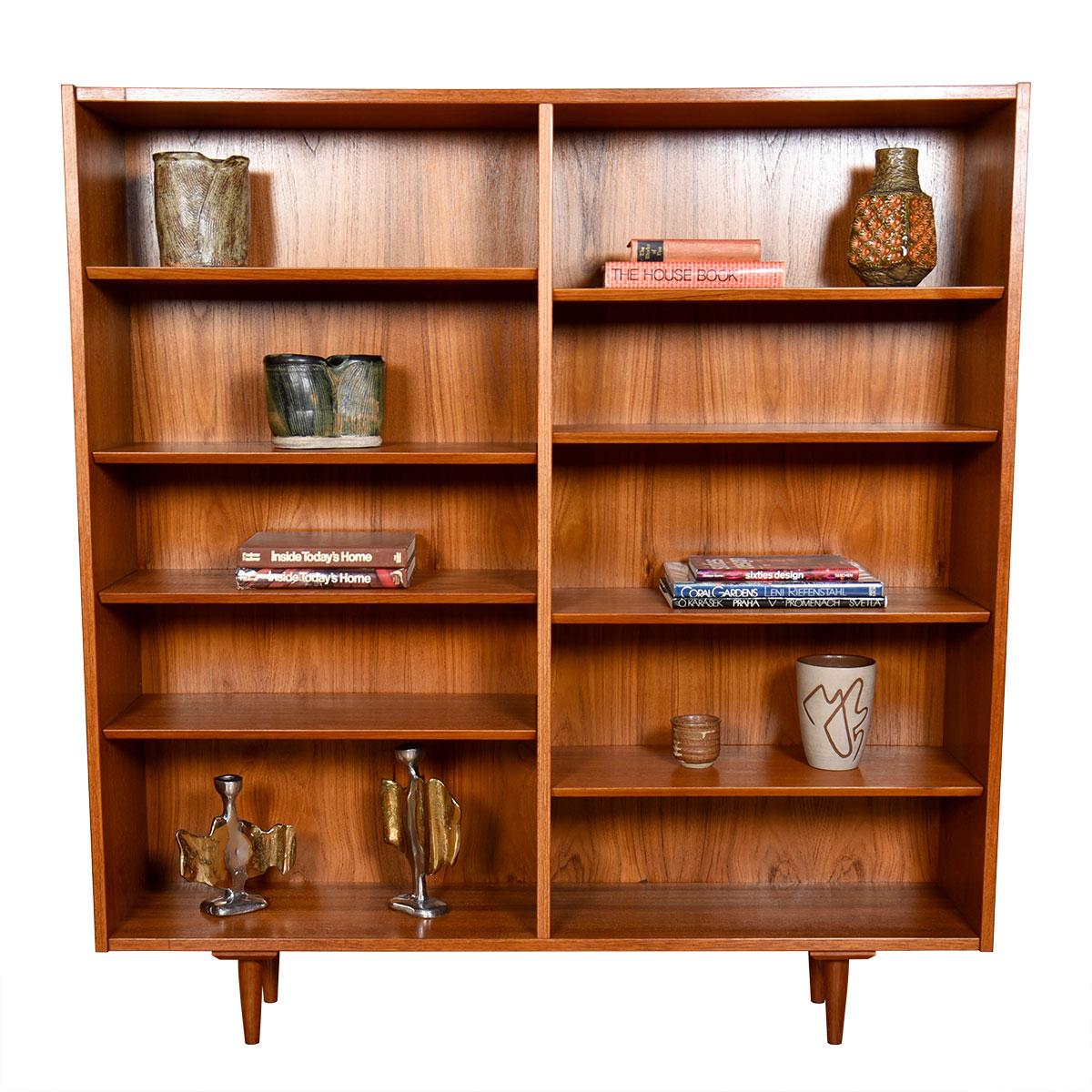 Adjustable Bookcase in Danish Modern Walnut For Sale 2