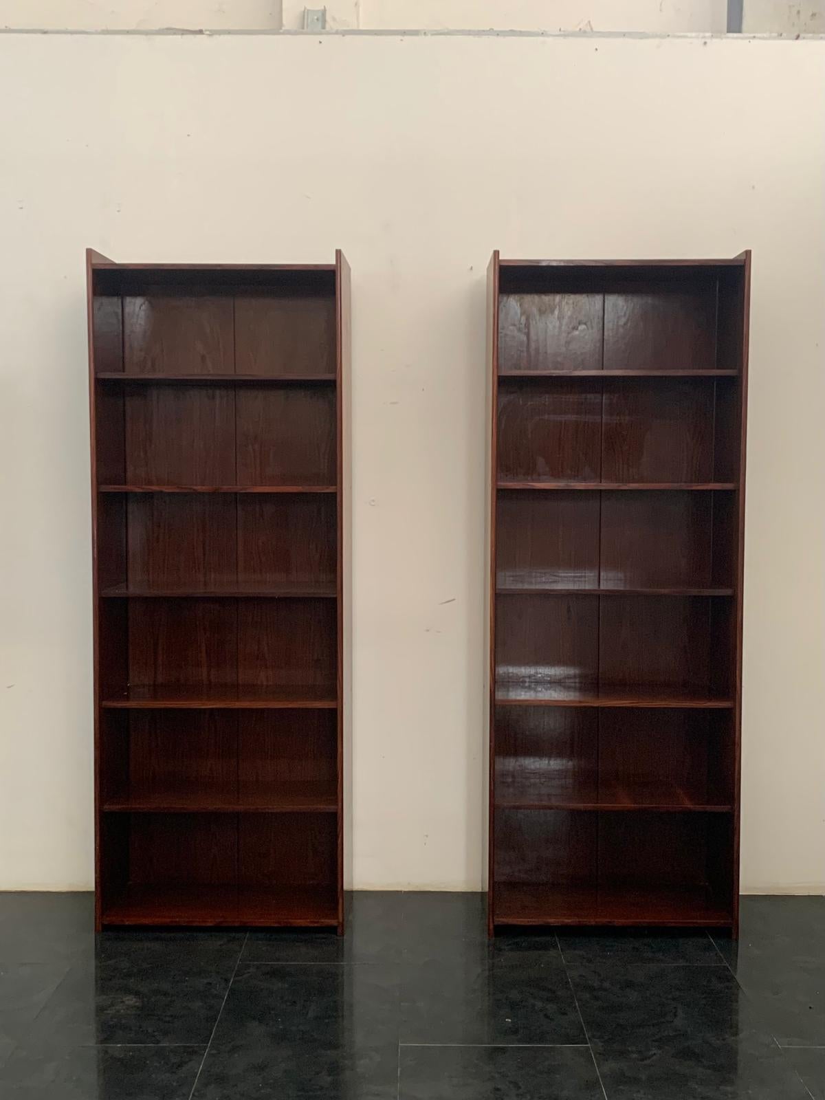Librerie regolabili in palissandro, set da 2 in vendita 5