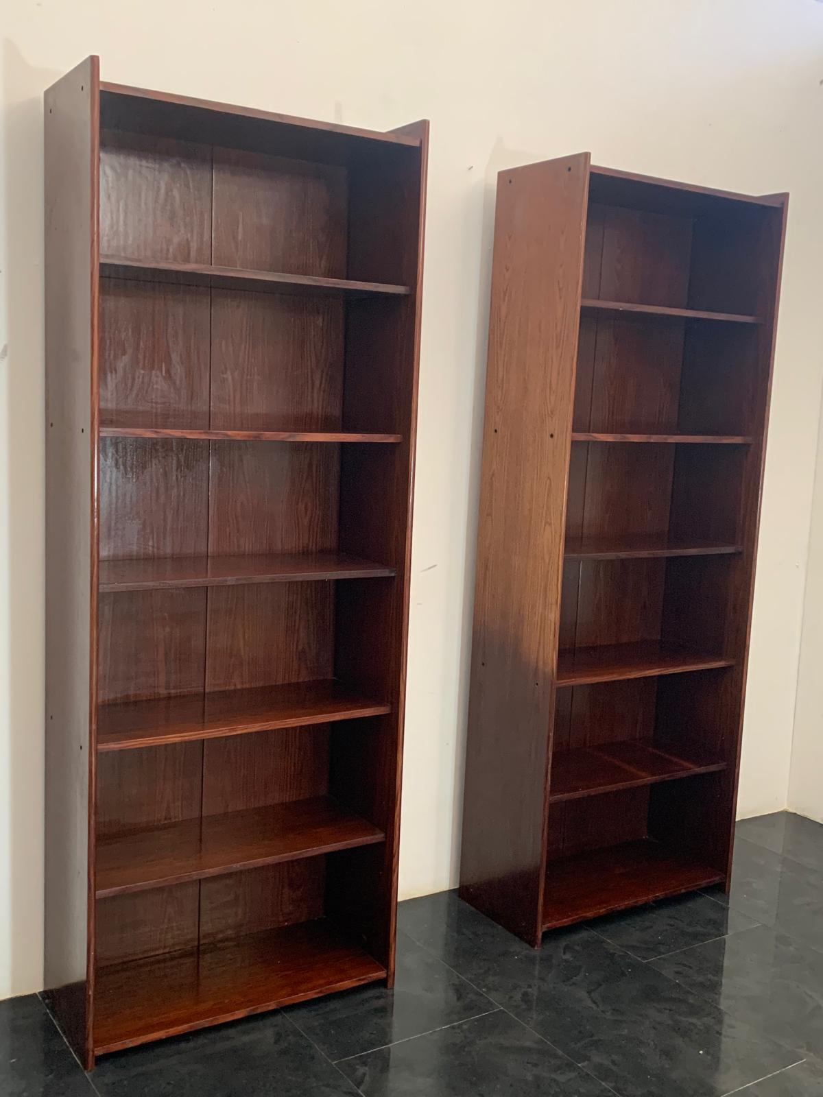 Librerie regolabili in palissandro, set da 2 in vendita 1