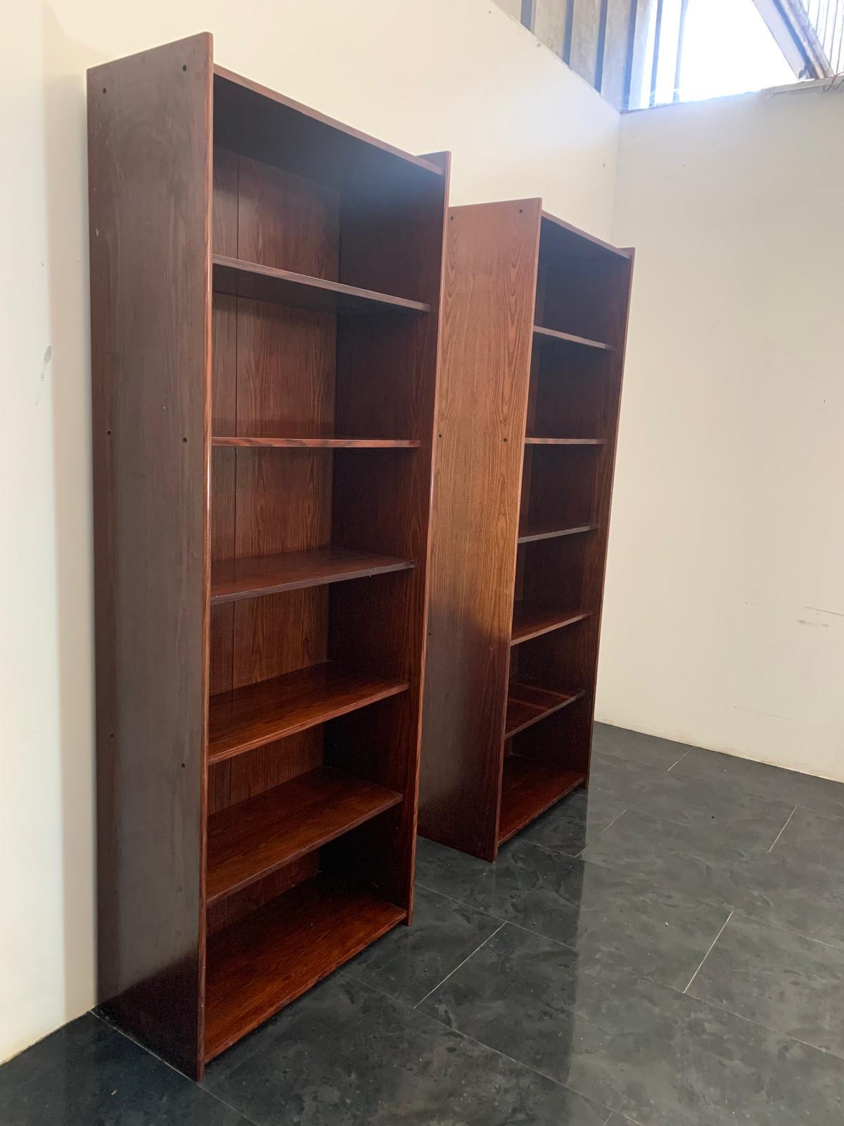Librerie regolabili in palissandro, set da 2 in vendita 2