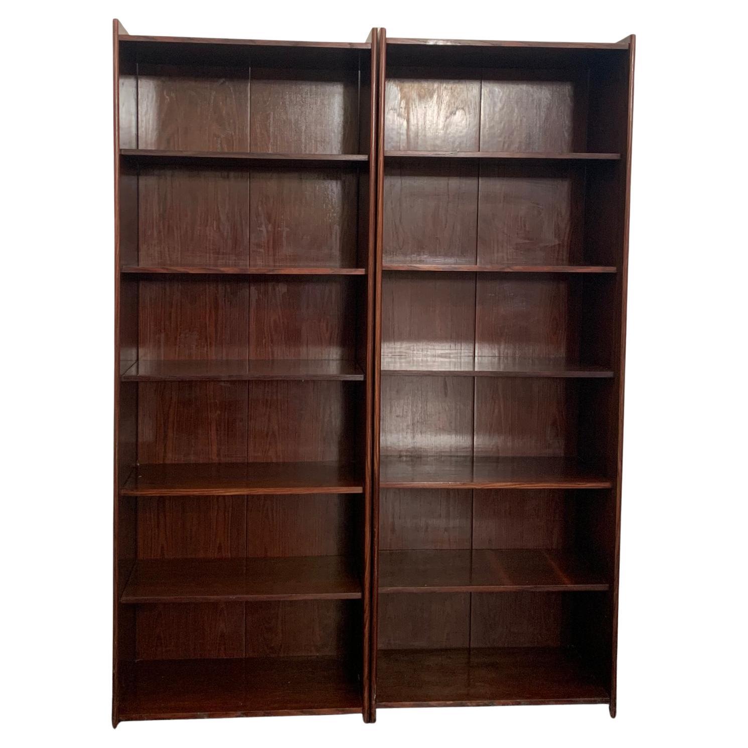 Librerie regolabili in palissandro, set da 2 in vendita