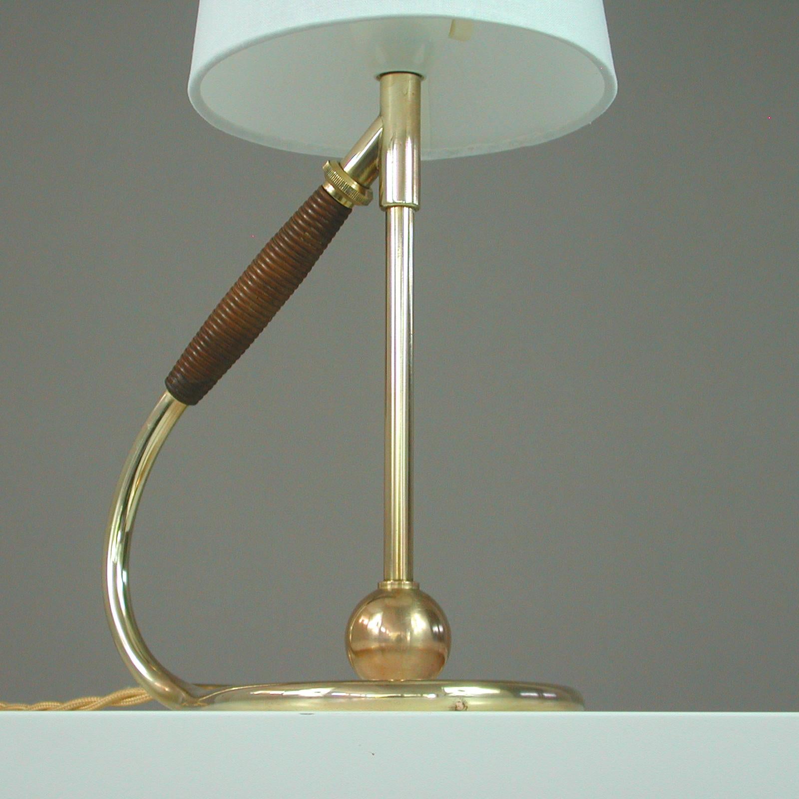 Adjustable Brass and Bakelite Wall and Table Lamp 306 by Kaare Klint, 1950s 9