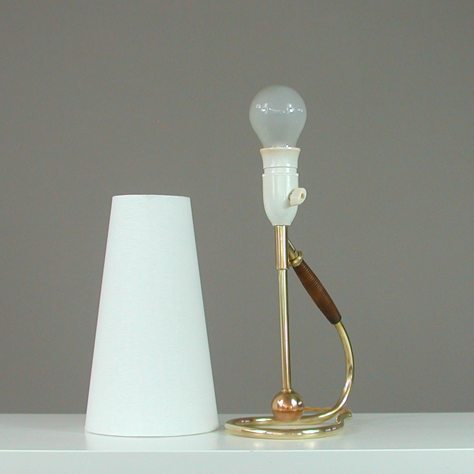 Adjustable Brass and Bakelite Wall and Table Lamp 306 by Kaare Klint, 1950s 3