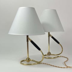 Adjustable Brass and Bakelite Wall and Table Lights 306 by Kaare Klint, 1950s