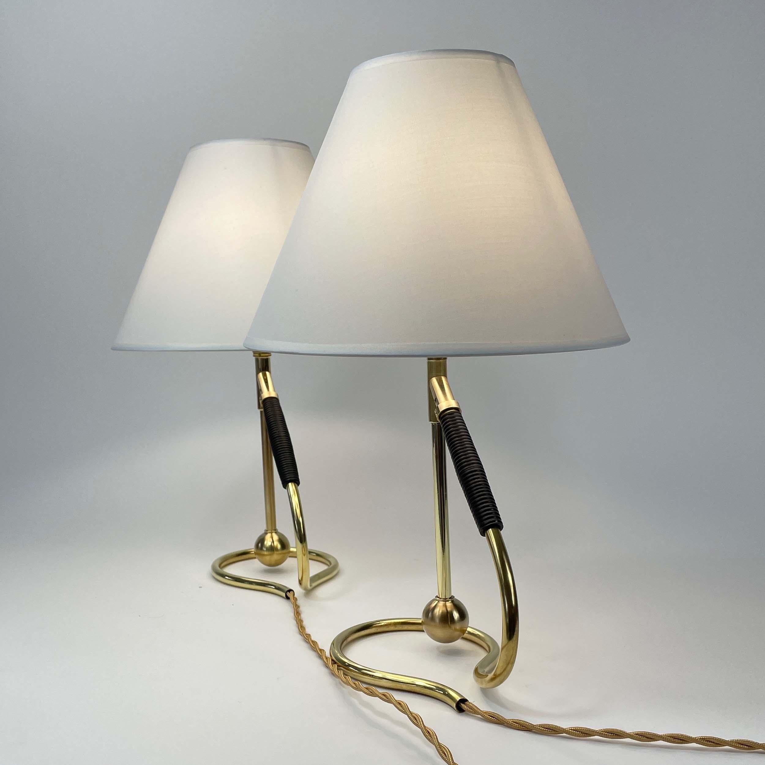 Adjustable Brass and Bakelite Wall and Table Lights 306 by Kaare Klint, 1950s For Sale 3