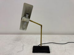 Adjustable Brass And Metal Desk Lamp By Omi For Koch & Lowy, 1970s