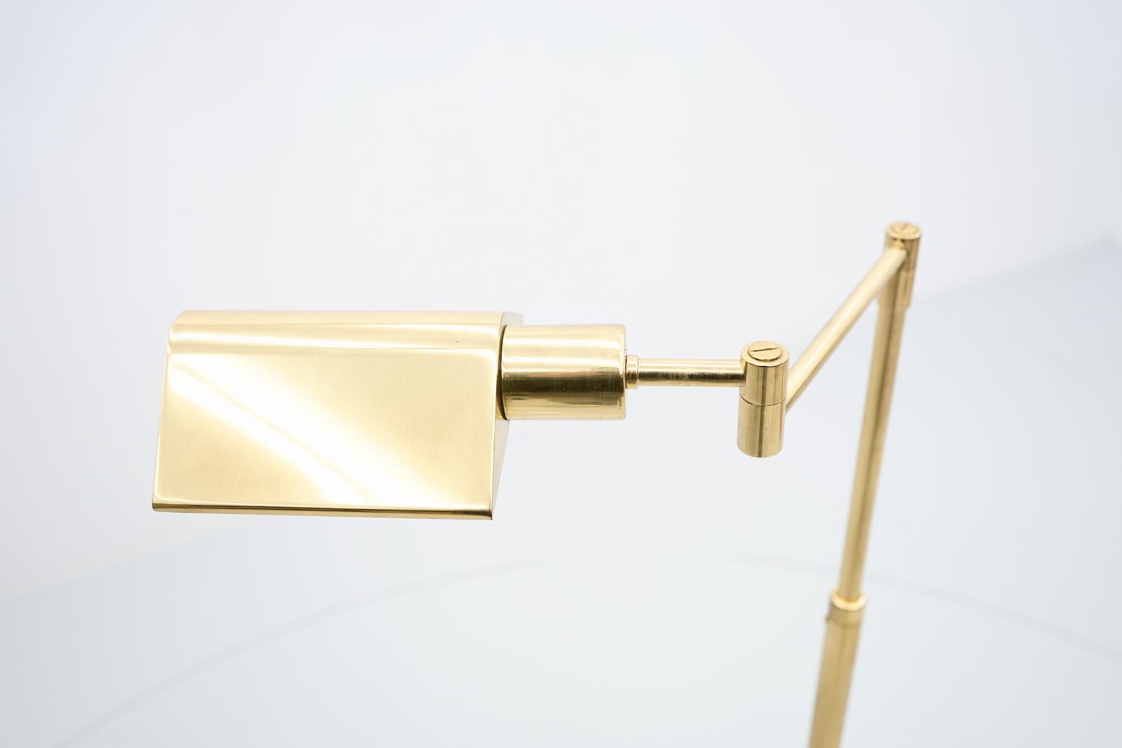 Adjustable Brass Floor Lamp 1970s 1