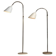 Adjustable Brass Floor Lamp by Arne Jacobsen, Denmark circa 1930