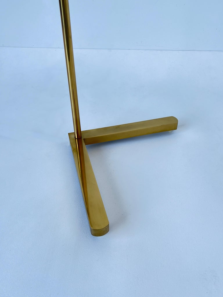 Late 20th Century Adjustable Brass Floor Lamp by Casella 