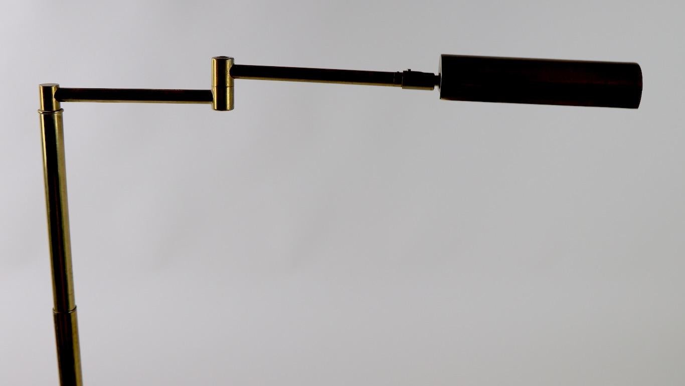 Adjustable Brass Floor Lamp by Koch & Lowy 4