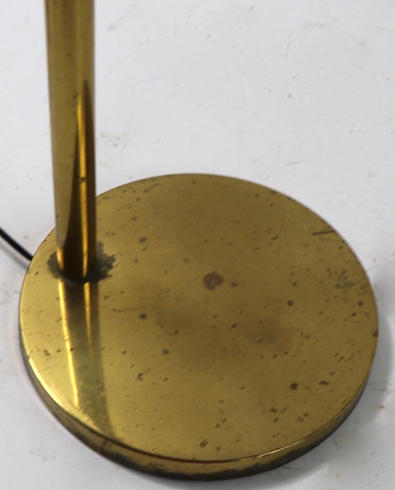 20th Century Adjustable Brass Floor Lamp by Koch & Lowy
