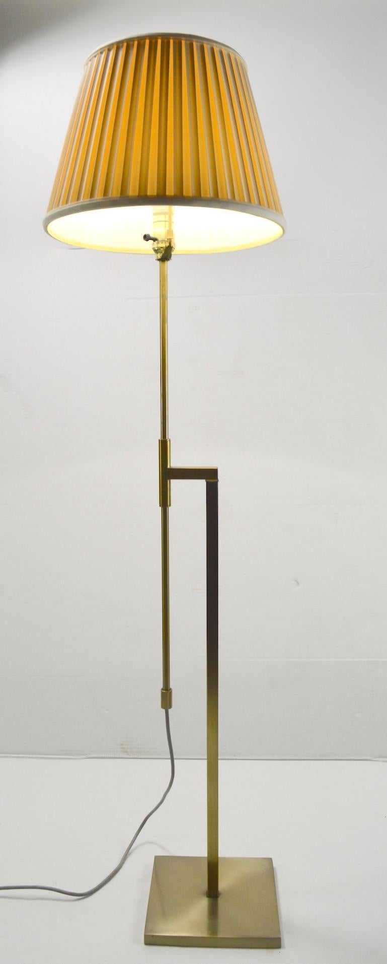 Adjustable Brass Floor Lamp by Laurel 1