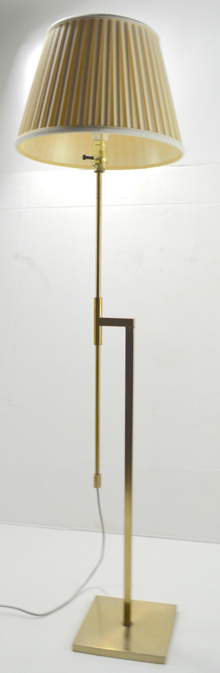 Adjustable Brass Floor Lamp by Laurel 3