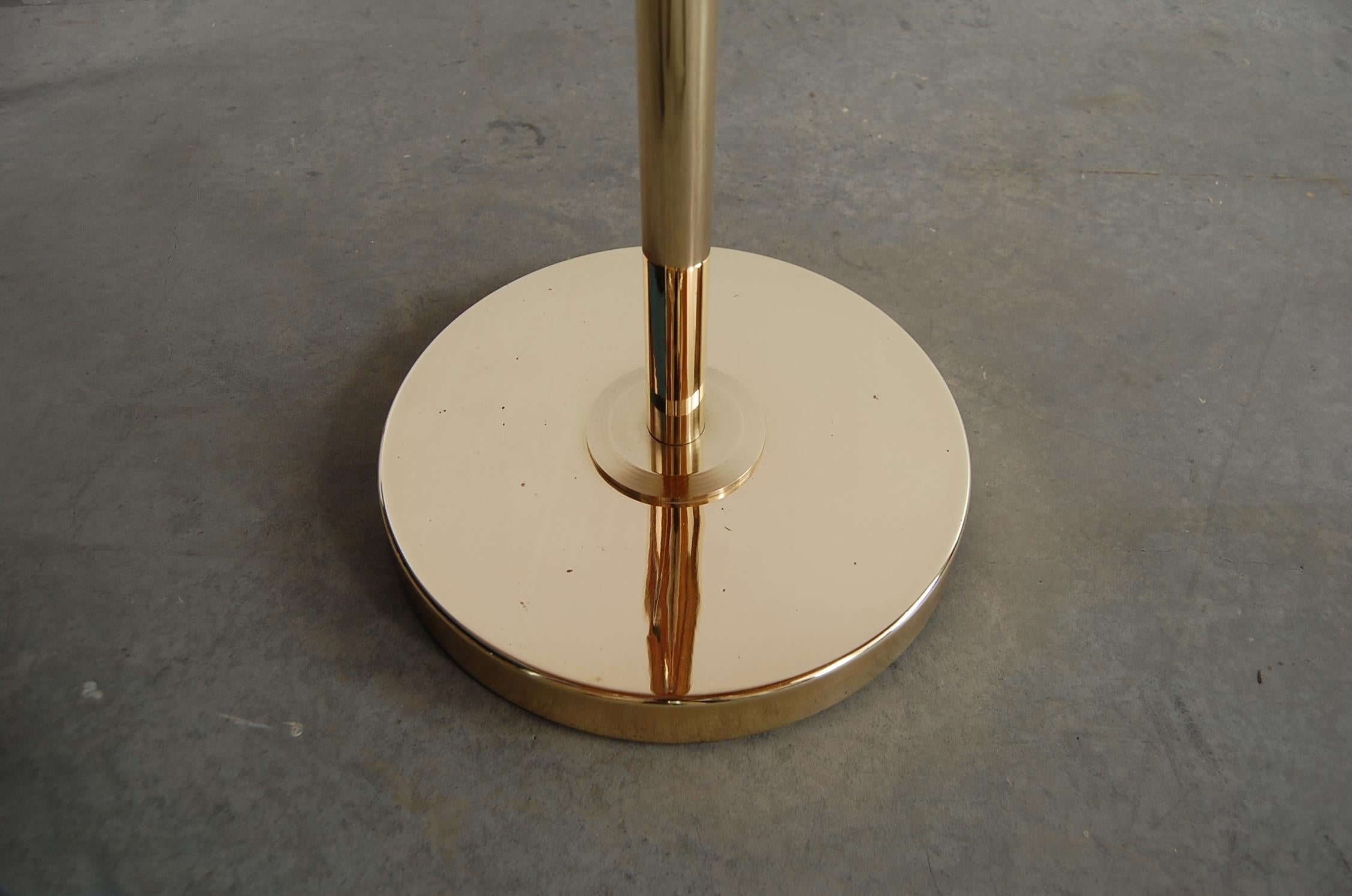 Adjustable Brass Floor Lamp by Nessen Studios 2