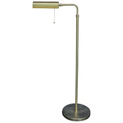 Adjustable Brass Floor Lamp, circa 1980s