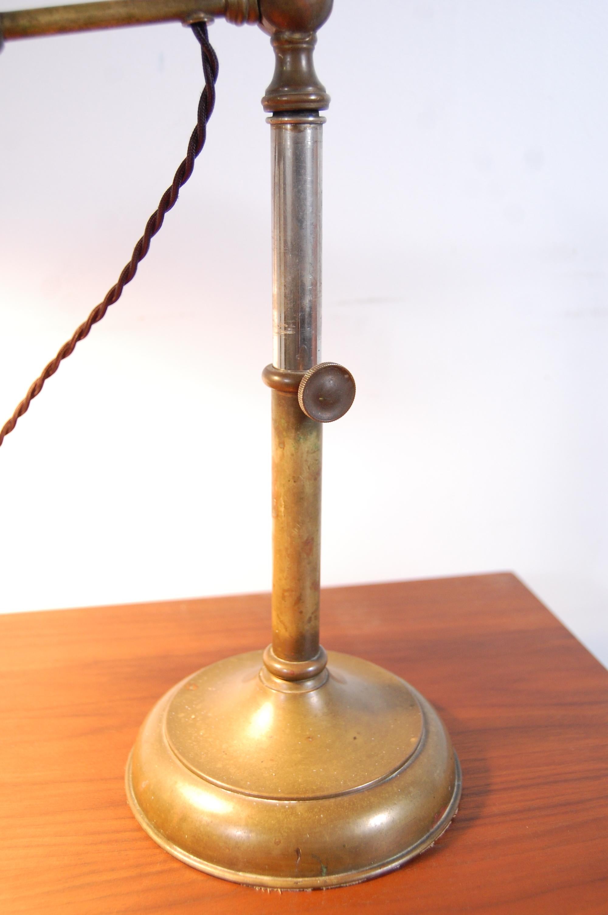Adjustable Brass Jeweler's Lamp 1