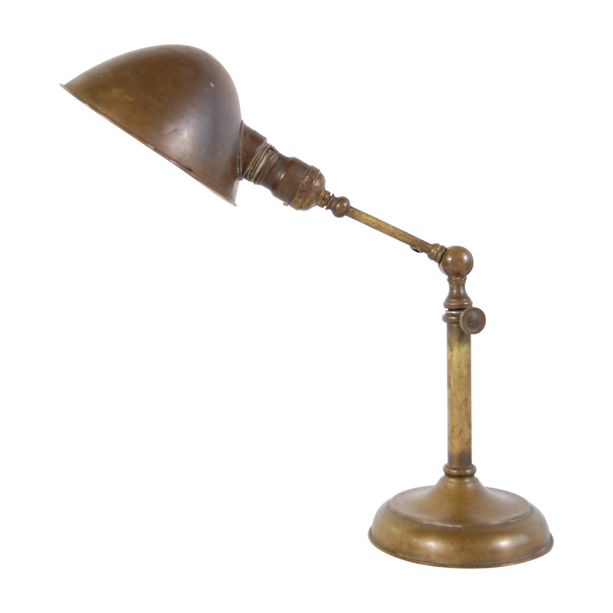 Adjustable Brass Jeweler's Lamp