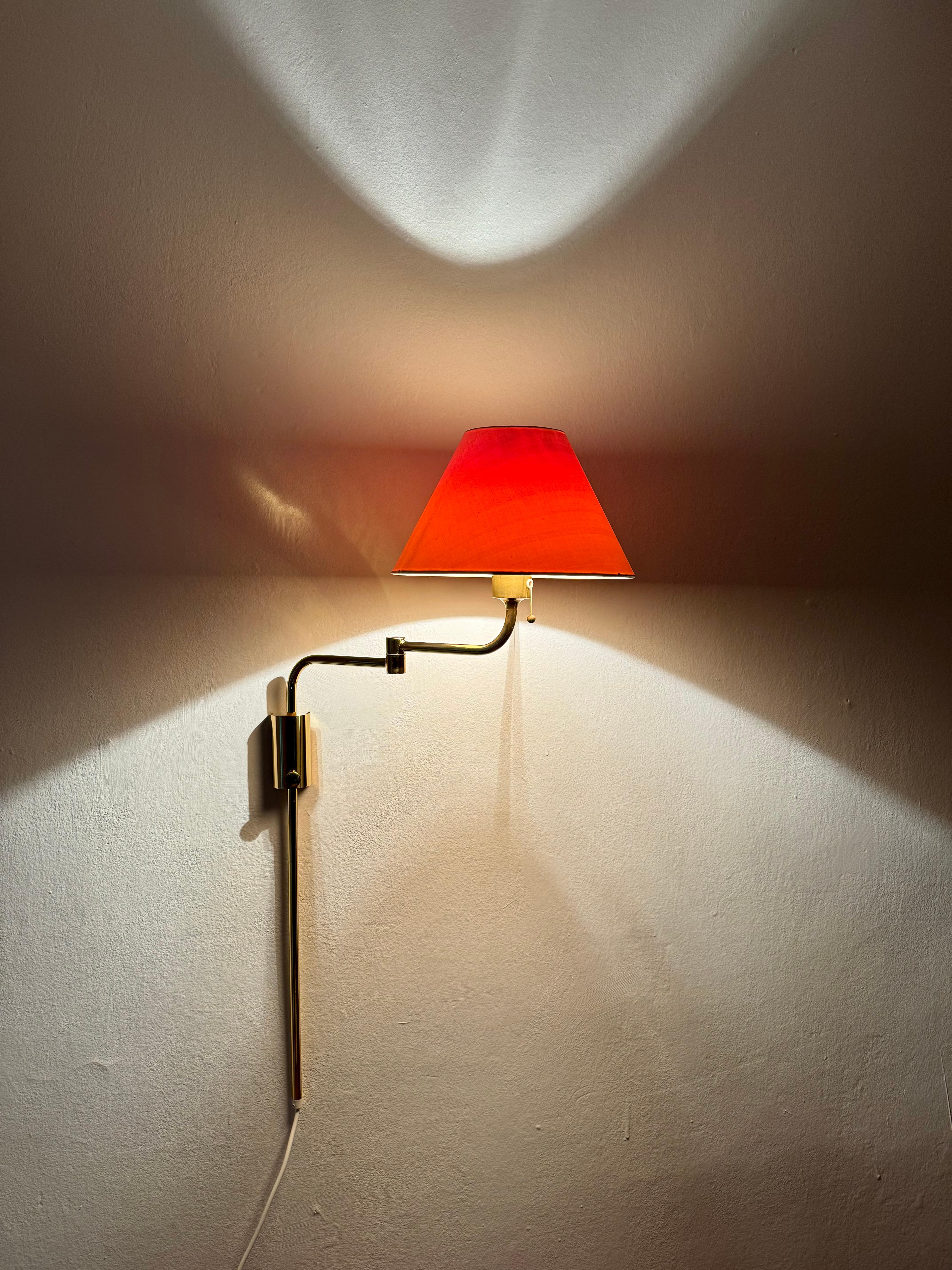 Adjustable Brass Lesan Wall Lamp by Florian Schulz For Sale 6