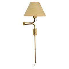 Retro Adjustable Brass Lesan Wall Lamp by Florian Schulz