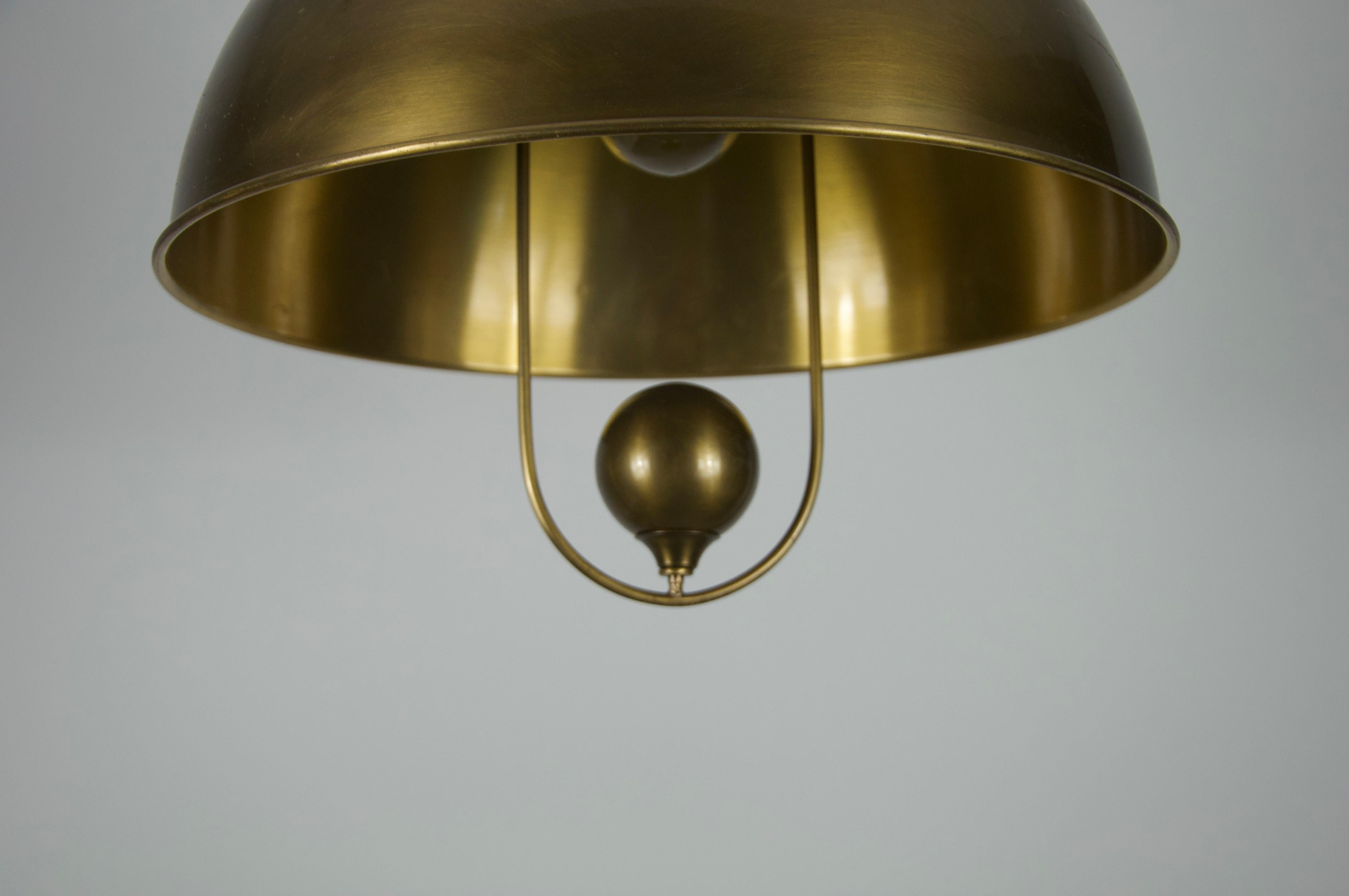 Laiton Adjustable Brass Pendant Lamp by Florian Schulz, 1970s Germany en vente