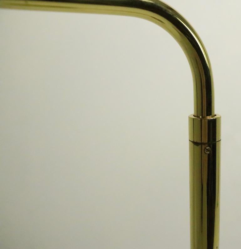 Mid-Century Modern Adjustable Brass Pharmacy Lamp by JPF Mendizabal for Industria Argentina
