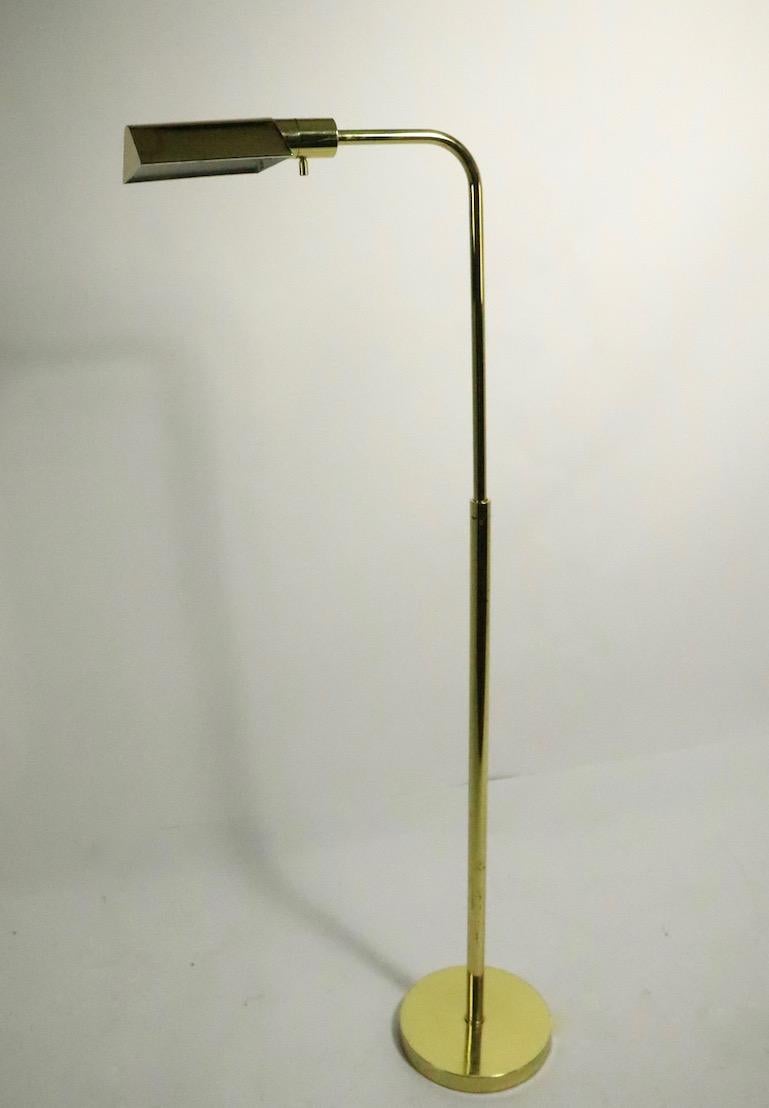 Argentine Adjustable Brass Pharmacy Lamp by JPF Mendizabal for Industria Argentina