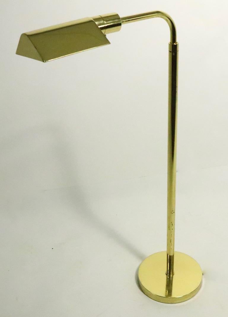 20th Century Adjustable Brass Pharmacy Lamp by JPF Mendizabal for Industria Argentina