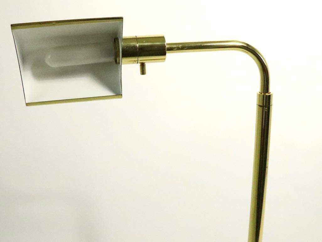 Adjustable Brass Pharmacy Lamp by JPF Mendizabal for Industria Argentina 1