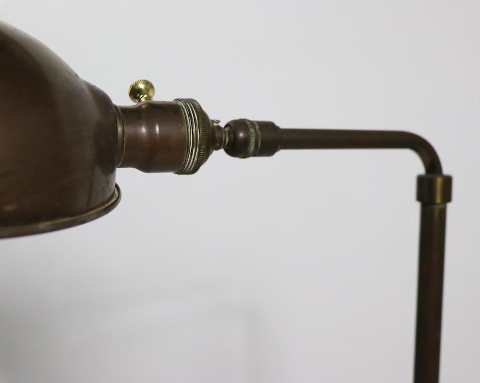 American Adjustable Brass Pharmacy Lamp
