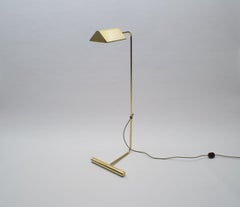 Adjustable Brass Reading Light / Floor Lamp, 1960s