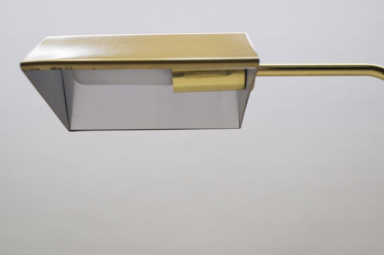 Adjustable Brass Reading Light / Floor Lamp, 1960s 3
