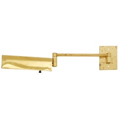 Adjustable Brass Swing Arm Sconce