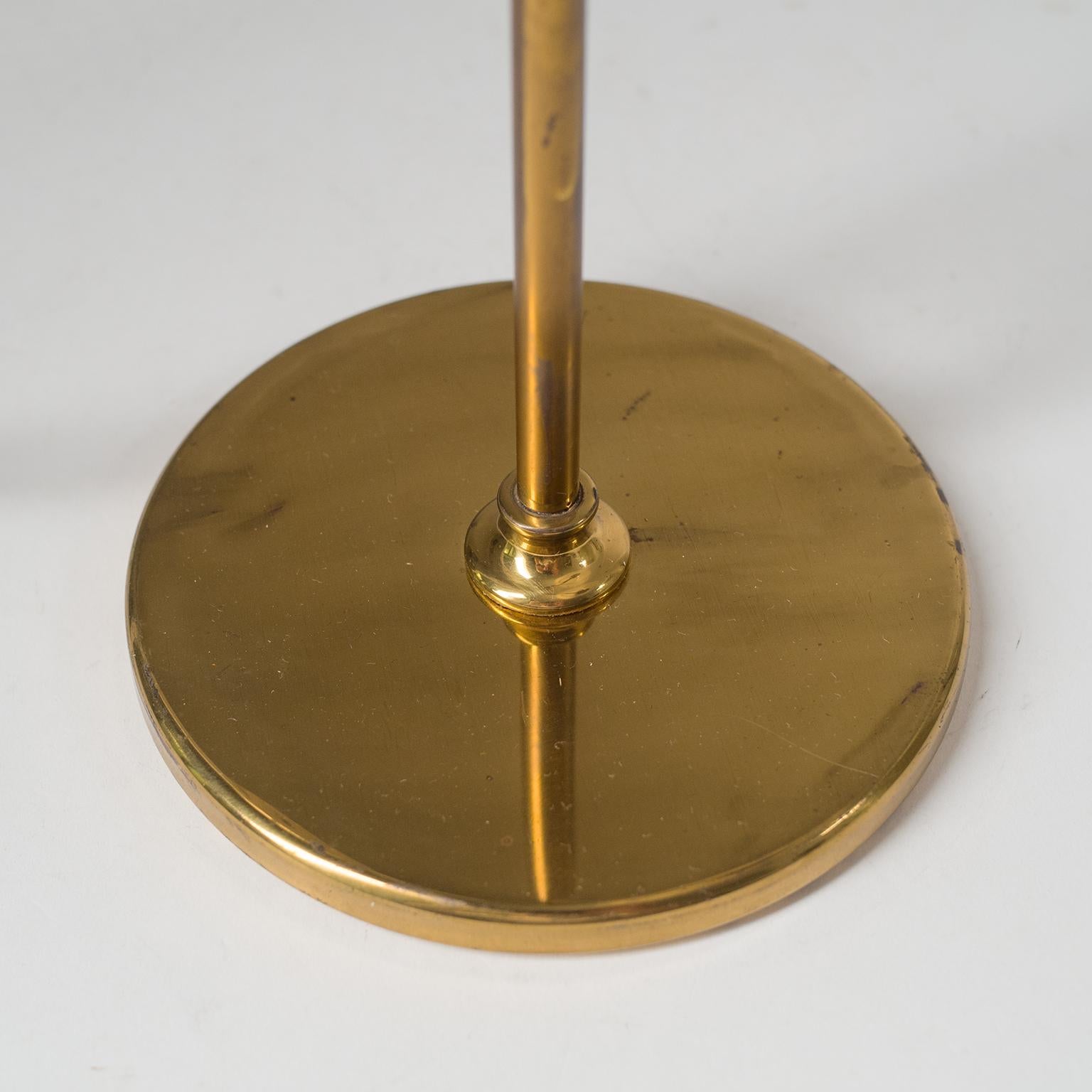 Mid-20th Century Adjustable Brass Table Lamp, 1940s