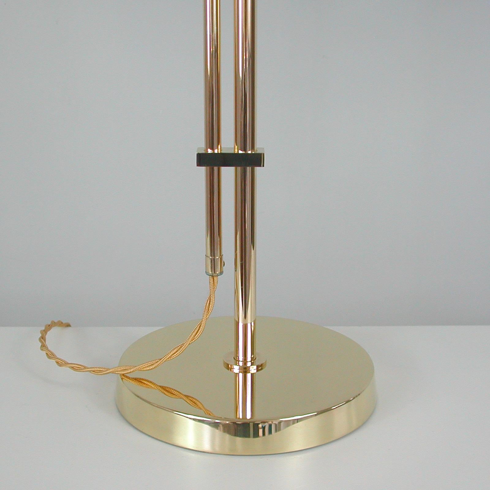 Adjustable Brass Table Lamp by Bergboms, Sweden, 1950s For Sale 5
