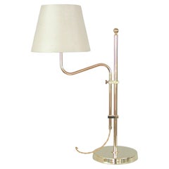 Adjustable Brass Table Lamp by Bergboms, Sweden, 1950s