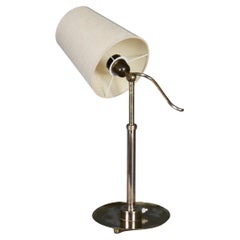 Adjustable brass table lamp