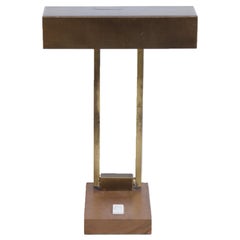 Adjustable Brass Table Lamp On a Brass Base, 1950s
